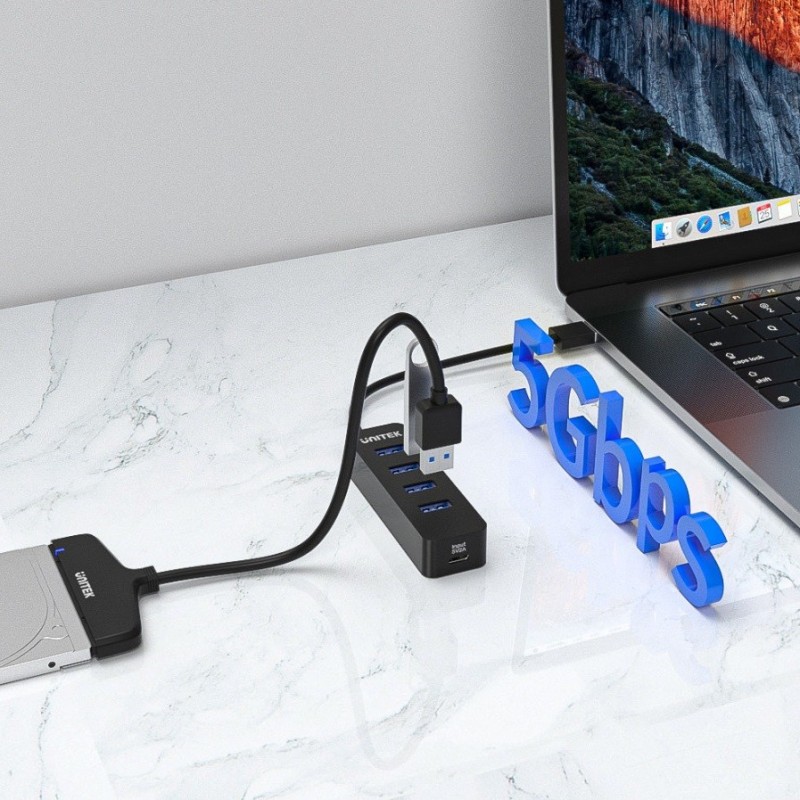 UNITEK HUB USB-A 4X USB-A 3.1, ACTIVE,10W, H1117A UNITEK HUB USB-A 4X USB-A 3.1, ACTIVE,10W, H1117A