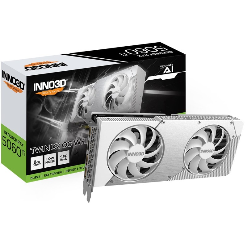 INNO3D GeForce RTX 5060 Ti TWIN X2 OC NVIDIA 8 GB GDDR7 INNO3D GeForce RTX 5060 Ti TWIN X2 OC NVIDIA 8 GB GDDR7