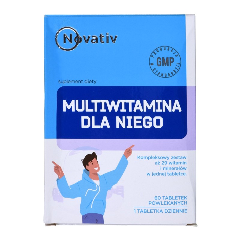 Novativ Multivitamin for Him 60 film-coated tablets Novativ Multivitamin for Him 60 film-coated tablets