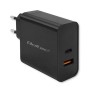 Qoltec 52381 Super Quick PD charger | 1xUSB-C | 1xUSB| 90W | 5-20V | 2.4-4.35A | Black