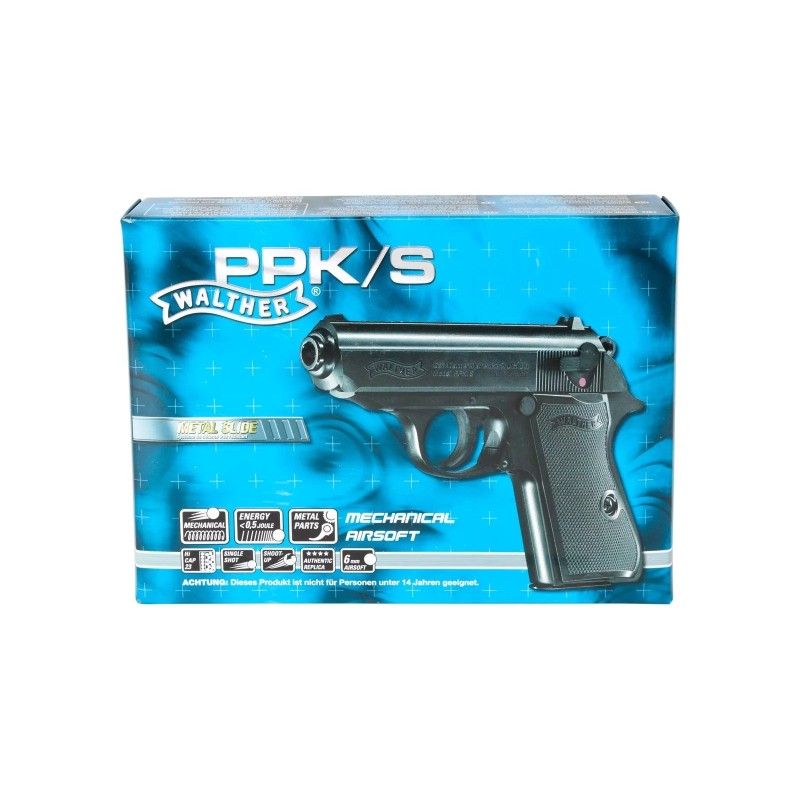ASG Walther PPK/S (2.5007) Spring gun Black ASG Walther PPK/S (2.5007) Spring gun Black