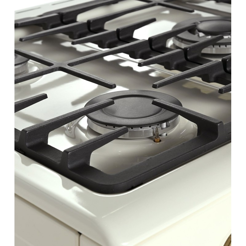 Ravanson Retro KWGE–90ARC gas and electric cooker (cream)