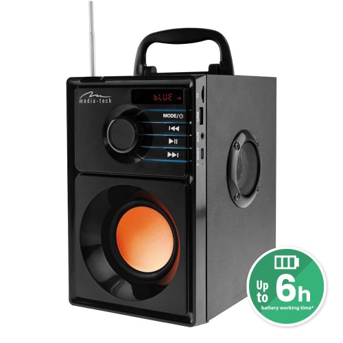 Media-Tech BOOMBOX BT 15 W Stereo portable speaker Black Media-Tech BOOMBOX BT 15 W Stereo portable speaker Black