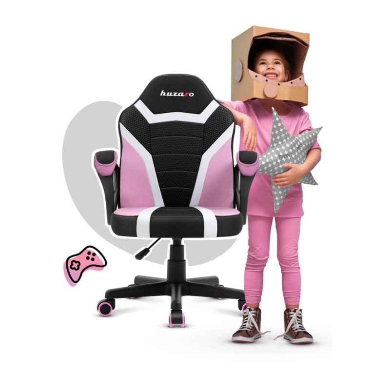 Gaming chair for children Huzaro Ranger 1.0 Pink Mesh Gaming chair for children Huzaro Ranger 1.0 Pink Mesh