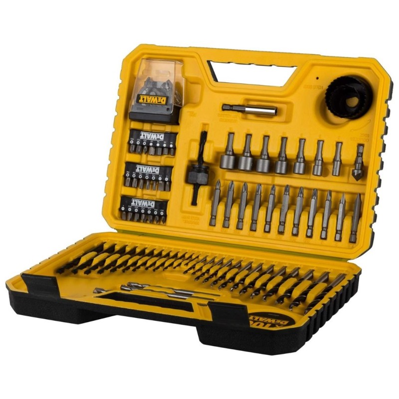 DeWalt DT71563 Drill and bit set 100 pieces black, yellow