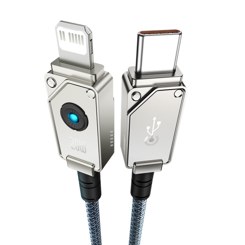 Baseus Unbreakable USB C to iP cable 1 m 20 W White Baseus Unbreakable USB C to iP cable 1 m 20 W White