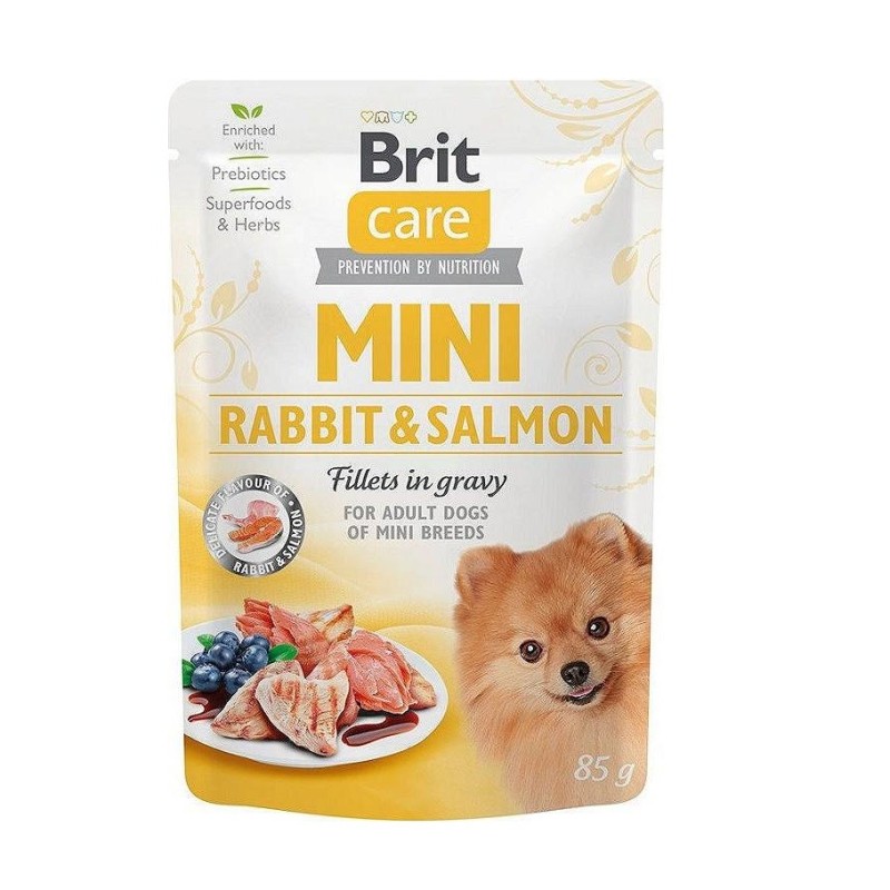 BRIT Care Mini Rabbit&Salmon - Wet dog food - 85 g