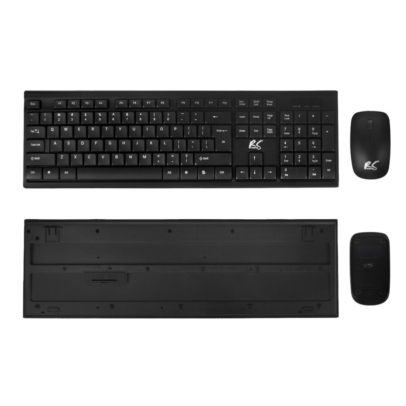 NanoRS Wireless Keyboard and Mouse Combo with Ergonomic Design – RS580 for Smooth and Efficient Use NanoRS Wireless Keyboard and Mouse Combo with Ergonomic Design – RS580 for Smooth and Efficient Use