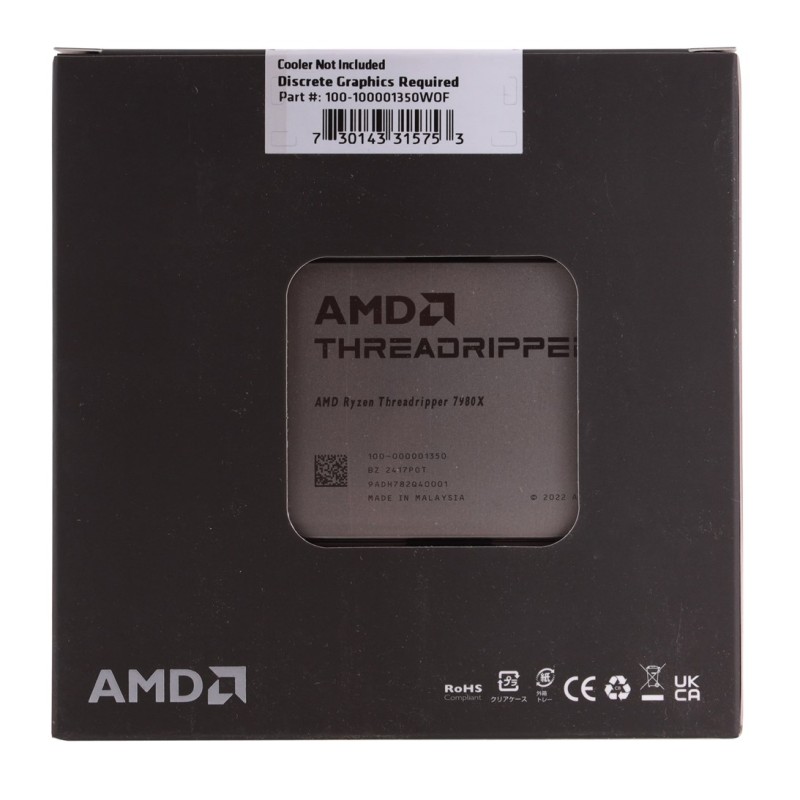 AMD Ryzen Threadripper 7980X processor 3.2 GHz 256 MB L3 Box
