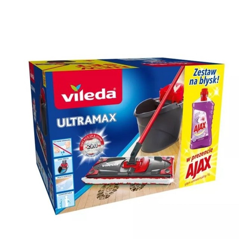 Vileda Ultramax Box mop + Ajax Vileda Ultramax Box mop + Ajax