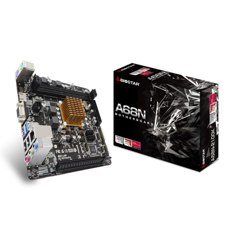 Biostar A68N-2100K motherboard mini ITX Biostar A68N-2100K motherboard mini ITX