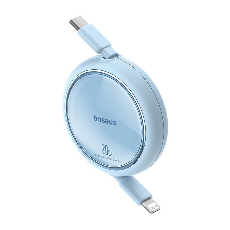 Baseus Free2Pull Expandable USB C to iP Ligtning fast charging cable 1 m 20 W Blue Baseus Free2Pull Expandable USB C to iP Ligtning fast charging cable 1 m 20 W Blue