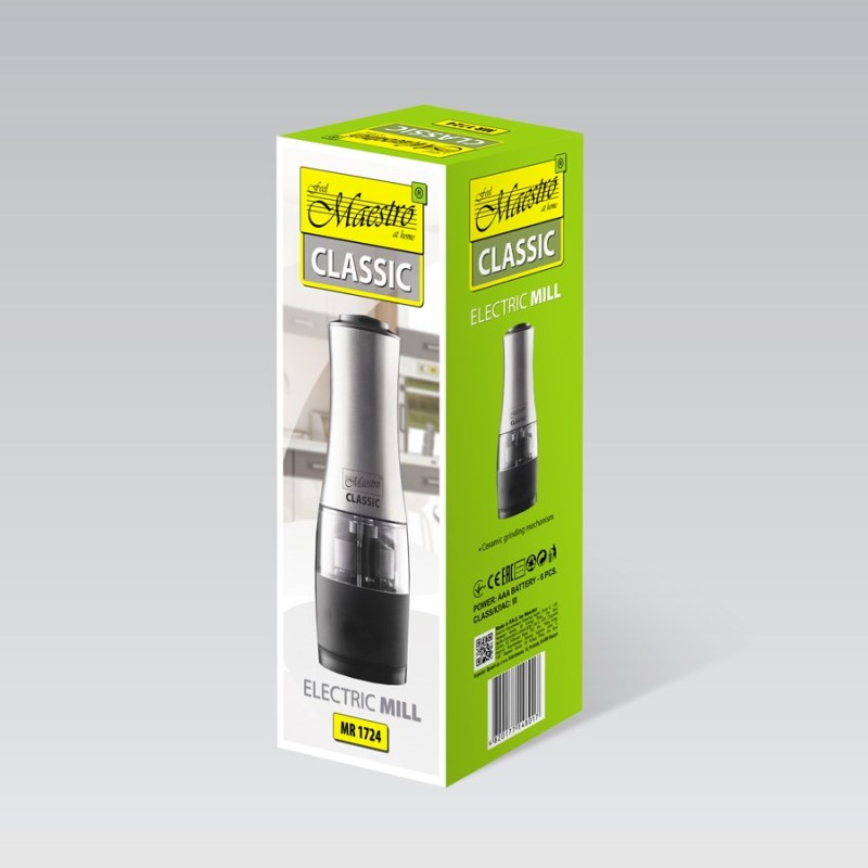 Electric salt and pepper grinder 2-in-1 MR-1724 Maestro Electric salt and pepper grinder 2-in-1 MR-1724 Maestro