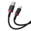 Baseus Dura USB Type A to Type C 60 W fast charging cable 2 m Black, Red