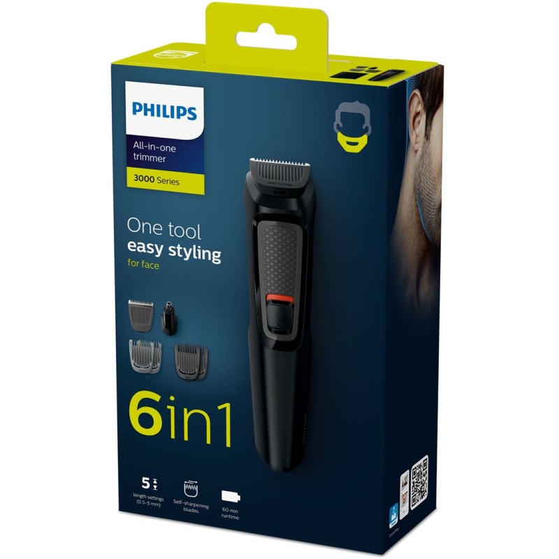 Philips MULTIGROOM Series 3000 MG3710/15 hair trimmers/clipper Black Philips MULTIGROOM Series 3000 MG3710/15 hair trimmers/clipper Black