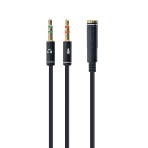 Gembird !Adapter audio stereo 3.5mm mini Jack/4PIN/ audio cable 0.2 m 2 x 3.5mm Black Gembird !Adapter audio stereo 3.5mm mini Jack/4PIN/ audio cable 0.2 m 2 x 3.5mm Black