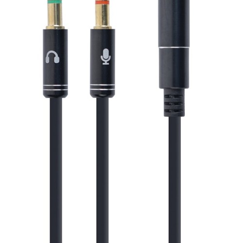 Gembird !Adapter audio stereo 3.5mm mini Jack/4PIN/ audio cable 0.2 m 2 x 3.5mm Black