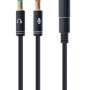 Gembird !Adapter audio stereo 3.5mm mini Jack/4PIN/ audio cable 0.2 m 2 x 3.5mm Black