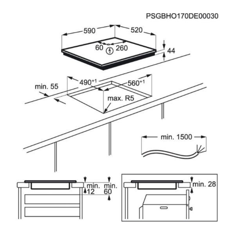 Induction hob AEG IKB64341FB Induction hob AEG IKB64341FB