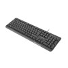 NATEC KEYBOARD TROUT SLIM USB, US LAYOUT, BLACK