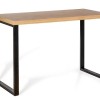Unique TEO desk 120 x 60 cm black/oak