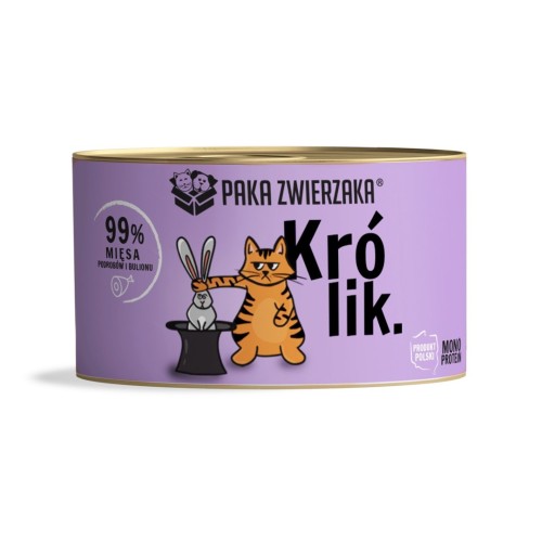 PAKA ZWIERZAKA Rabbit - wet cat food - 200g