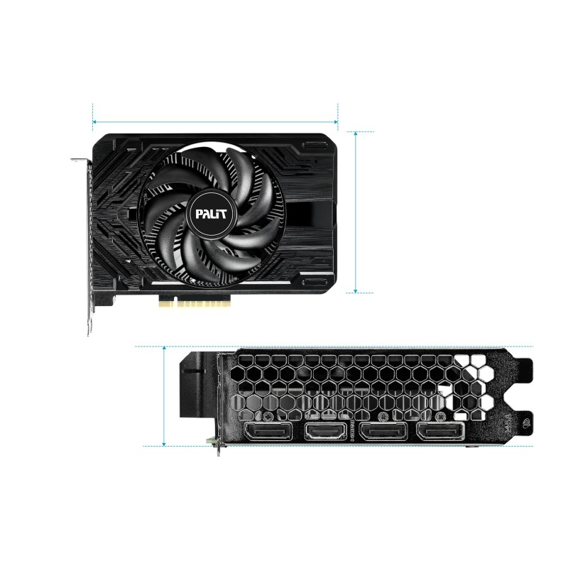 Palit NE64060019P1-1070F graphics card NVIDIA GeForce RTX 4060 8 GB GDDR6 Palit NE64060019P1-1070F graphics card NVIDIA GeForce RTX 4060 8 GB GDDR6