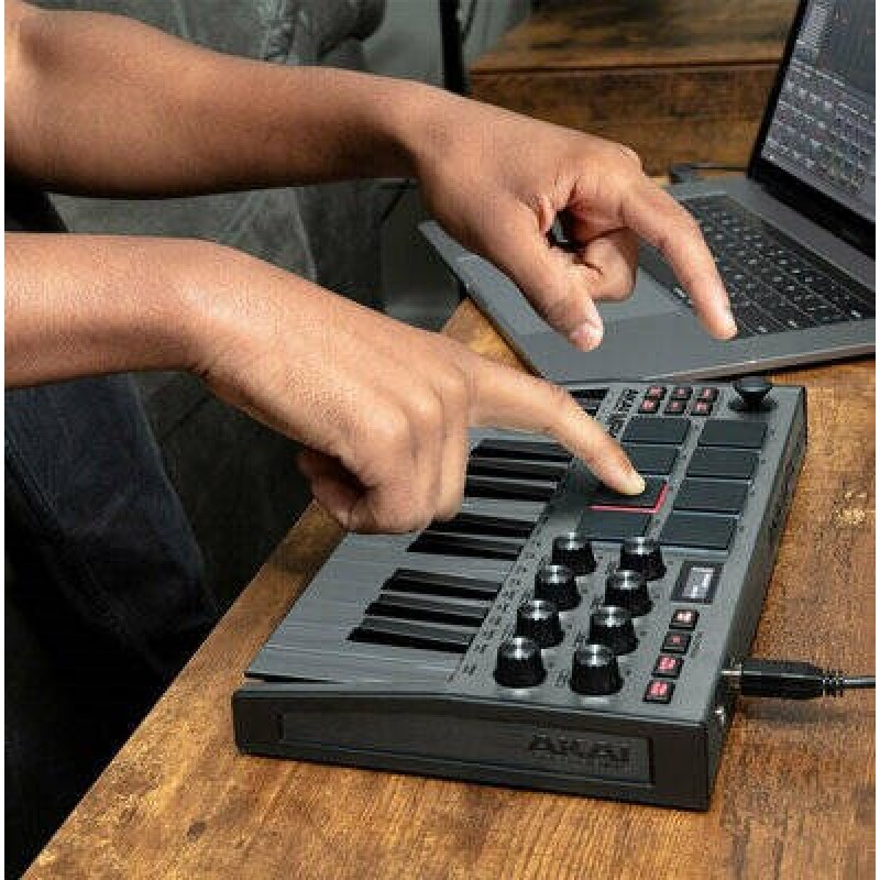 AKAI MPK Mini MK3 Control keyboard Pad controller MIDI USB Black, Grey AKAI MPK Mini MK3 Control keyboard Pad controller MIDI USB Black, Grey