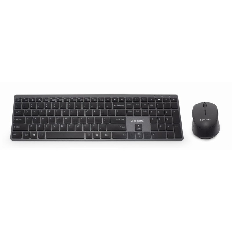 Gembird KBS-ECLIPSE-M500 keyboard Mouse included RF Wireless QWERTY US English Black Gembird KBS-ECLIPSE-M500 keyboard Mouse included RF Wireless QWERTY US English Black