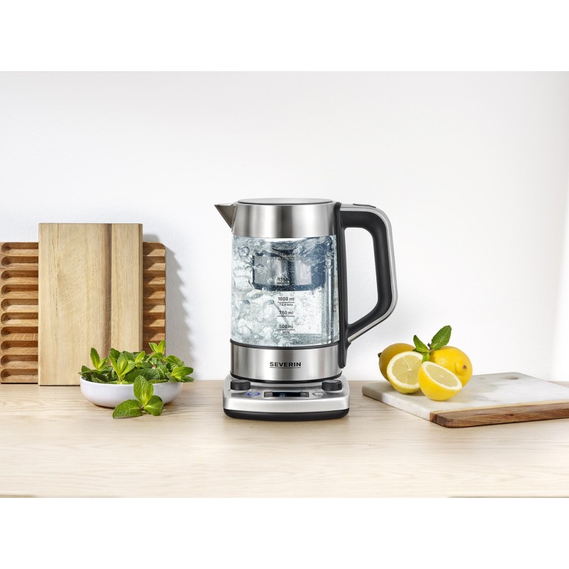 SEVERIN ELECTRIC KETTLE, GLASS, 1,7L, 3000W WK3422 SEVERIN ELECTRIC KETTLE, GLASS, 1,7L, 3000W WK3422