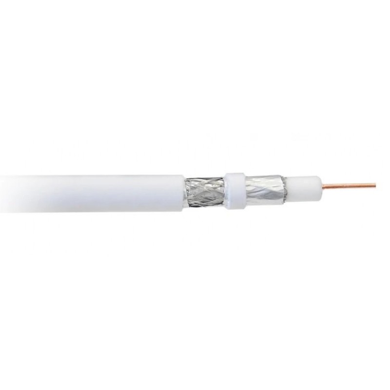 Libox Kabel koncentryczny PCC80 100m coaxial cable RG-6/U White Libox Kabel koncentryczny PCC80 100m coaxial cable RG-6/U White