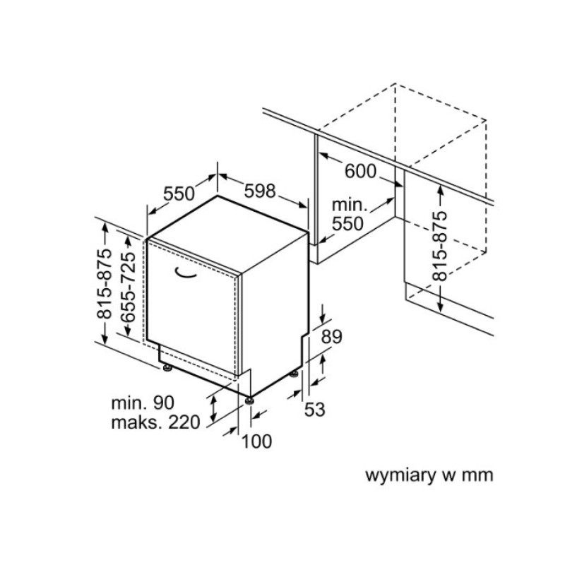 Bosch Serie 4 SMV4HTX11E Built-in dishwasher 13 place settings C Bosch Serie 4 SMV4HTX11E Built-in dishwasher 13 place settings C