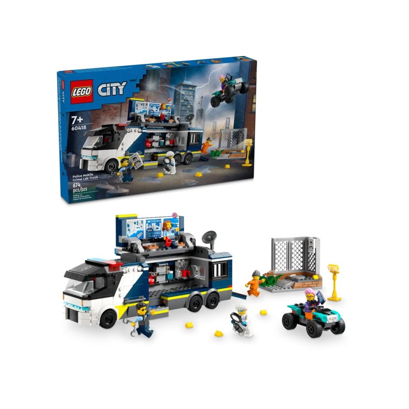 LEGO CITY 60418 POLICE MOBILE CRIME LAB TRUCK LEGO CITY 60418 POLICE MOBILE CRIME LAB TRUCK