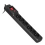 Activejet COMBO 6GN 5M black power strip with cord