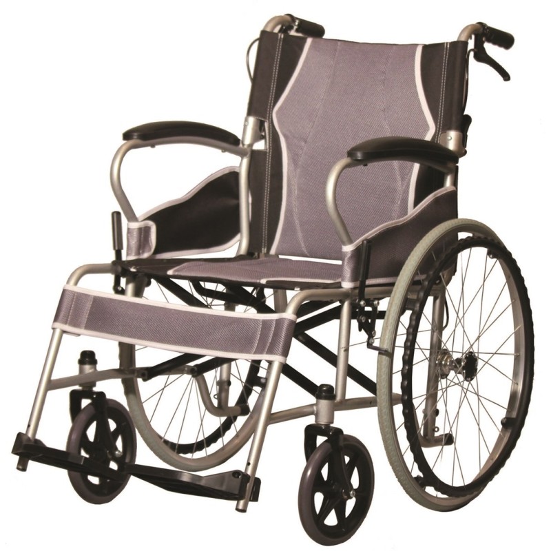 Lightweight steel Wheelchair with brakes AT52301 Lightweight steel Wheelchair with brakes AT52301