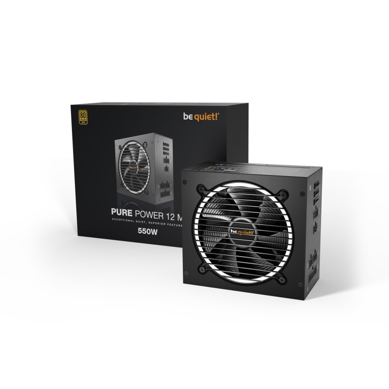 be quiet! Pure Power 12 M power supply unit 550 W 20+4 pin ATX ATX Black be quiet! Pure Power 12 M power supply unit 550 W 20+4 pin ATX ATX Black