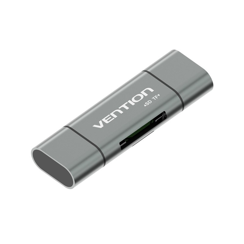Vention USB3.0 Multi-function Card Reader Gray Metal Type