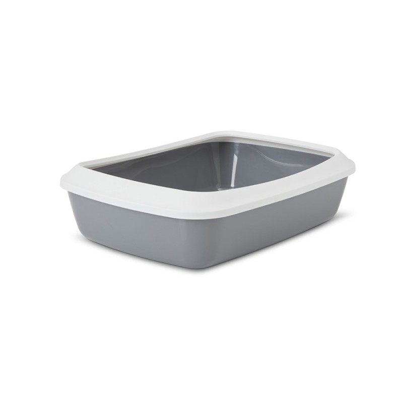 SAVIC IRIZ Litter tray with rim - 42 cm - grey SAVIC IRIZ Litter tray with rim - 42 cm - grey