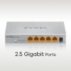 Zyxel MG-105 Unmanaged 2.5G Ethernet (100/1000/2500) Steel