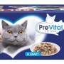 PREVITAL XXL BOX Flavor Mix with Chicken, Veal, Salmon, and Liver in Gravy - Wet Cat Food - 48 x 100g