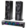 2 in 1 PC Speaker Soundbar Computer RGB LED Backlight Stereo Gaming USB 2 x 3W AUX 3.5 mm 2 in 1 PC Speaker Soundbar Computer RGB LED Backlight Stereo Gaming USB 2 x 3W AUX 3.5 mm