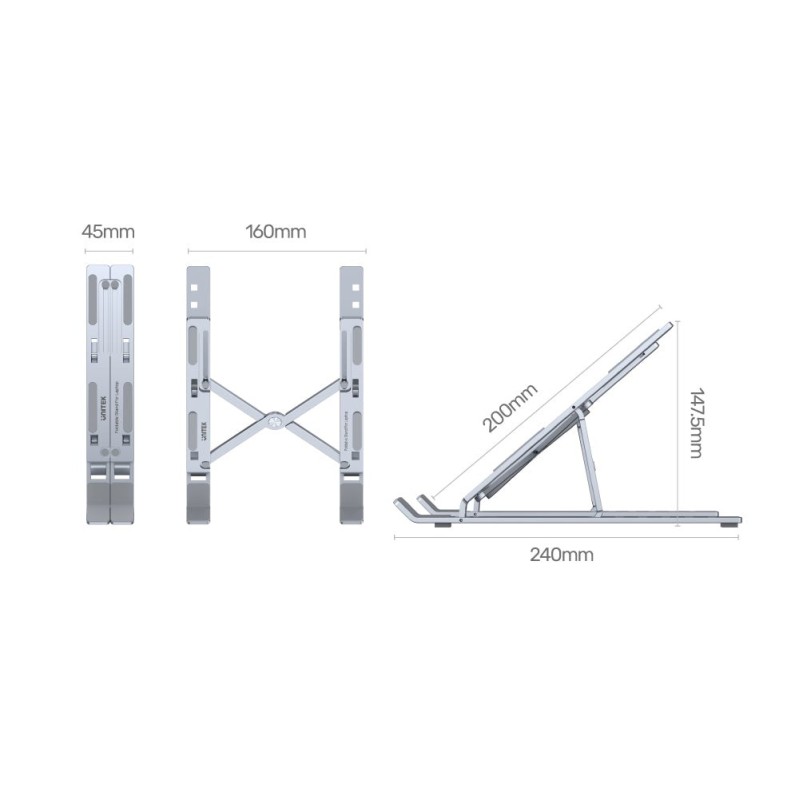 UNITEK OT155SL laptop stand Silver UNITEK OT155SL laptop stand Silver