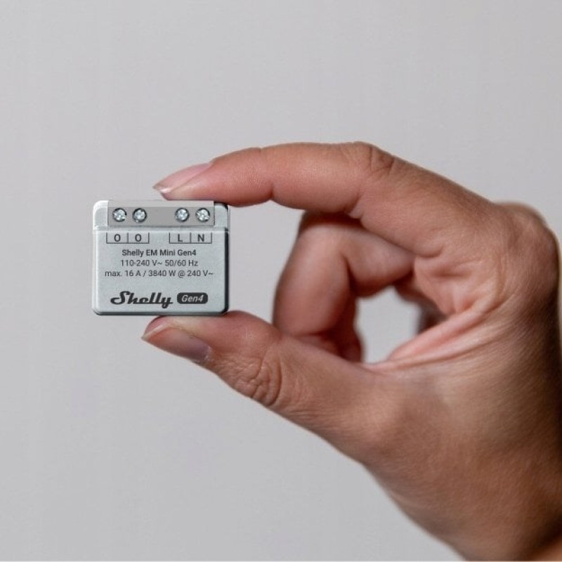 Shelly EM Mini Gen4 WiFi smart energy consumption monitor Shelly EM Mini Gen4 WiFi smart energy consumption monitor