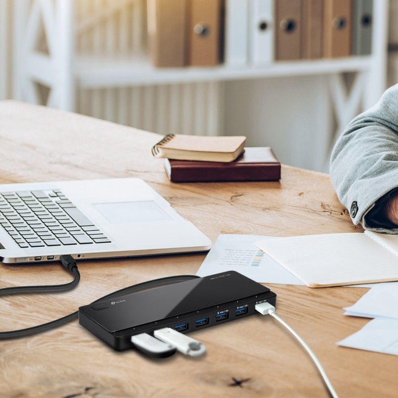 TP-Link UH700 USB 3.2 Gen 1 (3.1 Gen 1) Micro-B 5000 Mbit/s Black