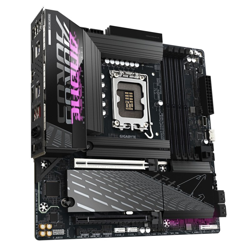 GIGABYTE B860M AORUS ELITE WIFI6E Motherboard - Intel Core Ultra Series CPUs, 12+1+2+1 Phases VRM, up to 9200MHz DDR5, 1xPCIe 5.0 + 2xPCIe 4.0 M.2, 2.5GbE LAN, WIFI 6E, Thunderbolt GIGABYTE B860M AORUS ELITE WIFI6E Motherboard - Intel Core Ultra Series CPUs, 12+1+2+1 Phases VRM, up to 9200MHz DDR5, 1xPCIe 5.0 + 2xPCIe 4.0 M.2, 2.5GbE LAN, WIFI 6E, Thunderbolt
