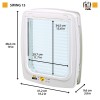 FERPLAST Swing 15 - Large dog door, white FERPLAST Swing 15 - Large dog door, white