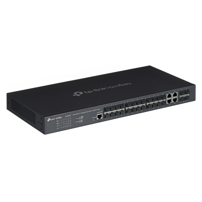 TP-Link Omada 24-Port SFP L2+ Managed Switch with 4 10GE SFP+ Slots