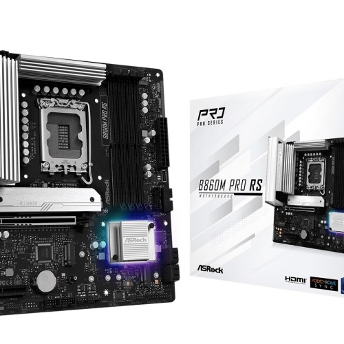 Asrock B860M Pro RS Intel B860 LGA 1851 (Socket V1) micro ATX Asrock B860M Pro RS Intel B860 LGA 1851 (Socket V1) micro ATX
