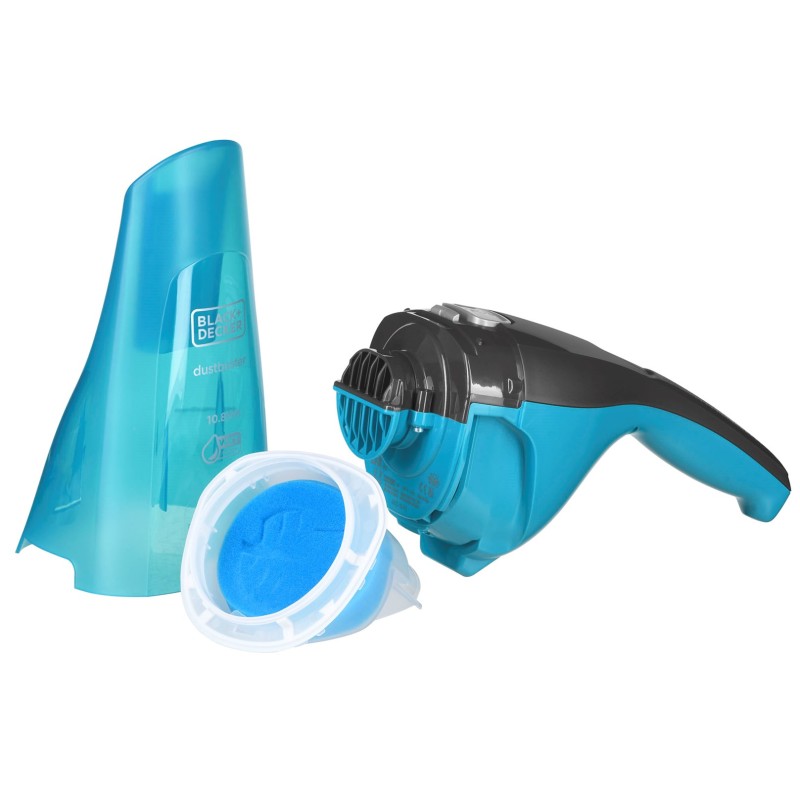 Black & Decker WDC215WA handheld vacuum Blue, Titanium Bagless Black & Decker WDC215WA handheld vacuum Blue, Titanium Bagless