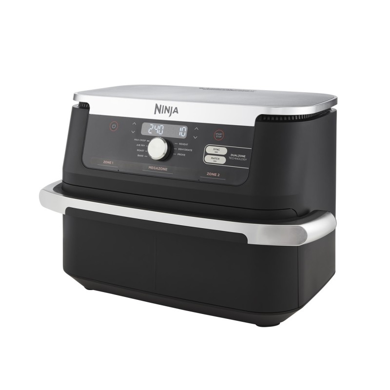 Ninja AF500EU fryer Double 10.4 L Stand-alone 2470 W Hot air fryer Black, Stainless steel Ninja AF500EU fryer Double 10.4 L Stand-alone 2470 W Hot air fryer Black, Stainless steel